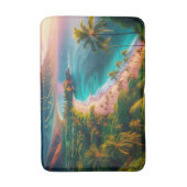 Tapis De Bain Maui Tropical Hawaiian Island (Devant (Vertical))