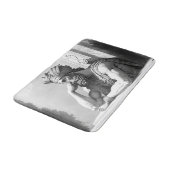 Tapis De Bain Mauvais présage (Angle)