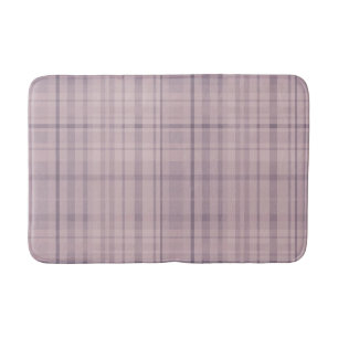 Tapis De Bain Mauve Rose et Pourpre Lilac à Carreaux