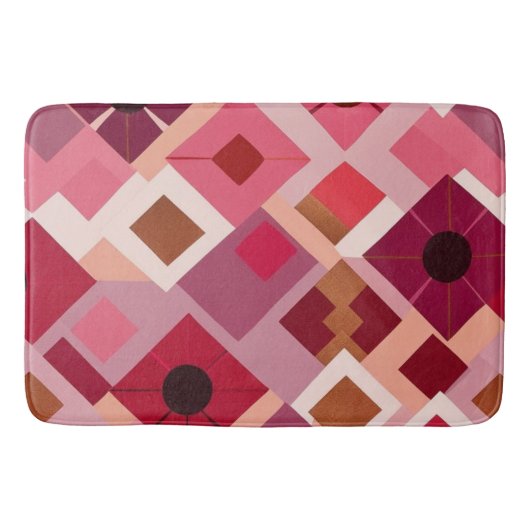 Tapis De Bain Mauve rose rouge (Devant)