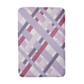Tapis De Bain Mauve texturé moderne rayé (Devant (Vertical))