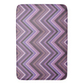 Tapis De Bain Mauve zigzag stripes (devant Vertical)
