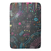 Tapis De Bain Maximalist Abstract Expression (devant Vertical)