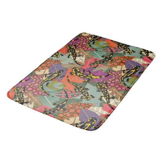 Tapis De Bain maximalist salamander forest (Angle)