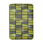 Tapis De Bain MCM géométrique Vert olive Abstrait (Devant (Vertical))