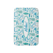 Tapis De Bain MCM Hawaiian Village - Blue (Devant (Vertical))