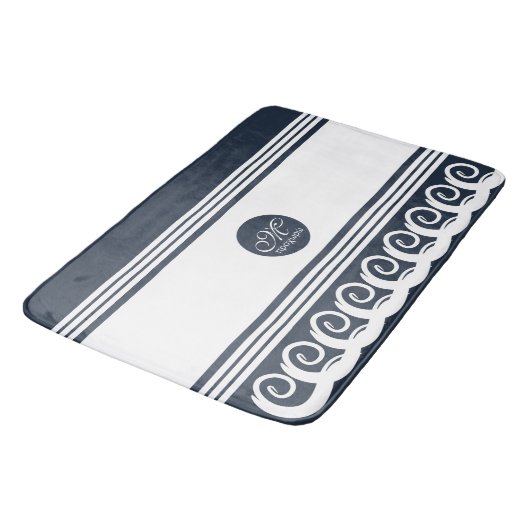 Tapis De Bain Meander moderne (Angle)