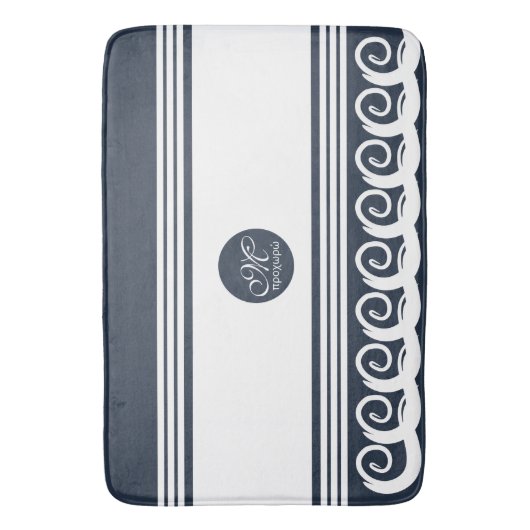 Tapis De Bain Meander moderne (devant Vertical)