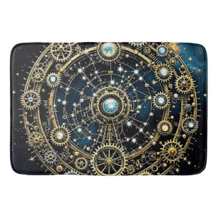 Tapis De Bain Mécanisme céleste Art cosmique