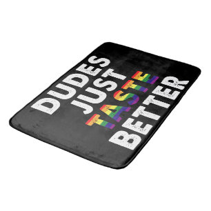Tapis De Bain Mecs Ont Juste Meilleur Goût Idée Cadeau Fierté Ga