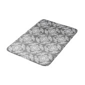 Tapis De Bain Médaillon japonais Motif, gris / gris et blanc (Angle)
