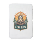 Tapis De Bain Meditating Sloth Vintage Relaxed Mind T-Shirt 2 (Devant (Vertical))