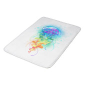 Tapis De Bain Méduse arc-en-ciel (Angle)