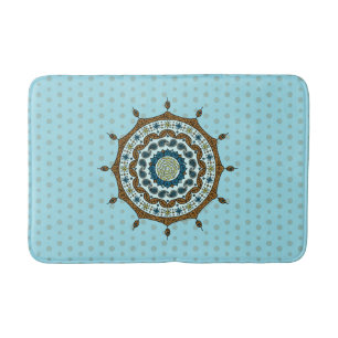 Tapis De Bain Mehndi Imaginaire Cuivre Mat