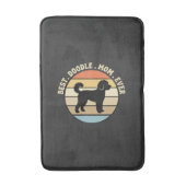 Tapis De Bain Meilleure maman Doodle Rétro Chien (Devant (Vertical))