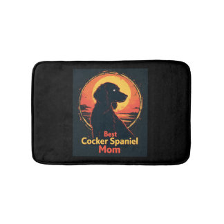 Tapis De Bain Meilleure Mère de Chien Maman - T-Shi Cocker Spani