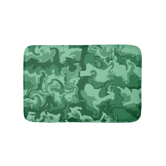 Tapis De Bain Mélange de mousse verte (Devant)