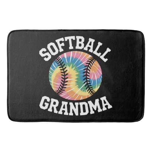 Tapis De Bain Mémé de softball (Devant)