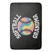 Tapis De Bain Mémé de softball (devant Vertical)