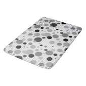 Tapis De Bain Memphis pois noir et blanc, simple Memphis (Angle)