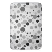 Tapis De Bain Memphis pois noir et blanc, simple Memphis (devant Vertical)