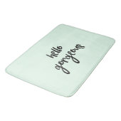 Tapis De Bain Menthe bonjour magnifique (Angle)