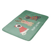 Tapis De Bain Meowy Christmas Cats (Angle)