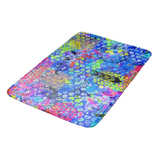 Tapis De Bain Mer Graffiti (Angle)