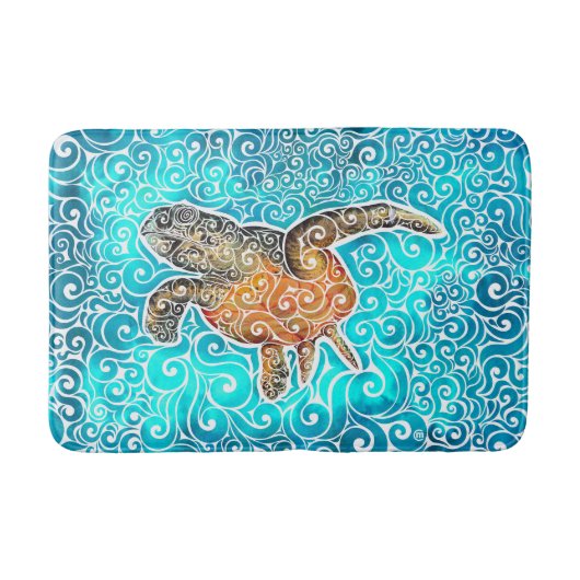 Tapis De Bain Mer tourbillonnant (Devant)