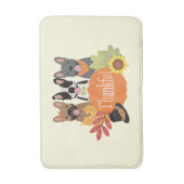 Tapis De Bain Merci Bulldogs français Thanksgiving (Devant (Vertical))