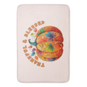 Tapis De Bain Merci et béni Citrouille d'automne (devant Vertical)