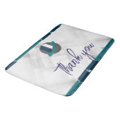 Tapis De Bain Merci & Logo blanc (Angle)