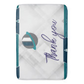Tapis De Bain Merci & Logo blanc (devant Vertical)