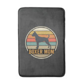 Tapis De Bain Mère Boxer Rétro Coucher de Soleil Chien (Devant (Vertical))