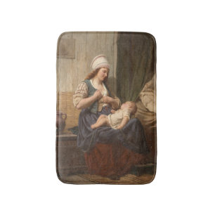 Tapis De Bain Mère tenant son enfant (par Rudolf Jordan)