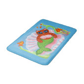 Tapis De Bain Mermaid Cat Bathroom Rug  (Angle)