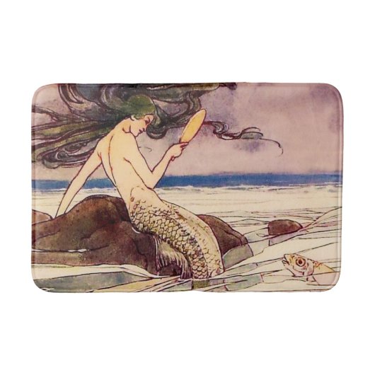 Tapis De Bain “Mermaid” Fairy Art by Alice B Woodward (Devant)