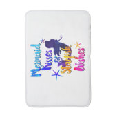 Tapis De Bain Mermaid Kisses & Starfish Wives Aquarelle plage (Devant (Vertical))