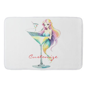 Tapis De Bain Mermaid Martini Girl Thunder_Cove