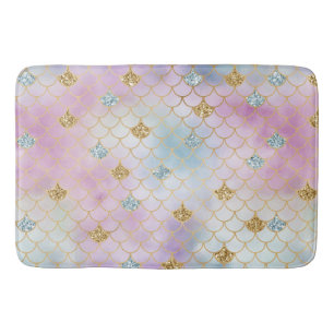 Tapis De Bain Mermaid pourpre pourpre à la Parties scintillant