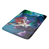 Tapis De Bain Mermaid Purple Dragon Imaginaire d'amitié (Angle)
