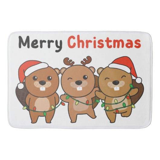 Tapis De Bain Merry Christmas (Devant)