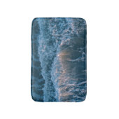 Tapis De Bain Merveilleuses Vagues Bleues (Devant (Vertical))