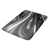 Tapis De Bain Métal argenté fluide (Angle)