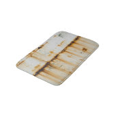 Tapis De Bain Métal blanc rouillé : surface texturée (Angle)