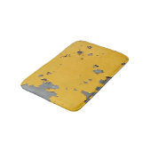 Tapis De Bain Métal jaune fissuré : texture sale. (Angle)
