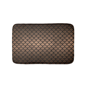 TAPIS DE BAIN MÉTAL NOIR DU MARBRE SCALES1 ET DE BRONZE (R)