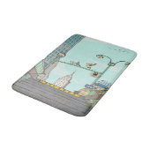 Tapis De Bain Métro Arrêt Manhattan NYC Illustration Whimsical (Angle)