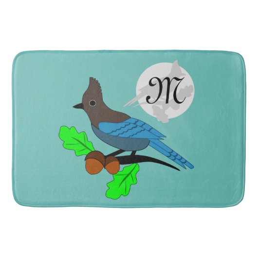 Tapis De Bain Metteur Blue Jay Monogram (Devant)