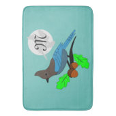 Tapis De Bain Metteur Blue Jay Monogram (devant Vertical)